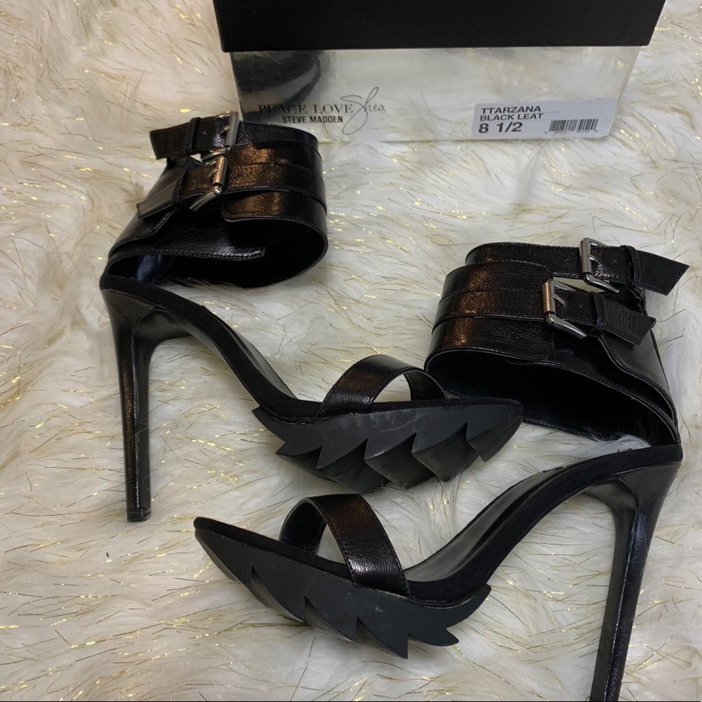 STEVE MADDEN 5’ strapped stiletto heels